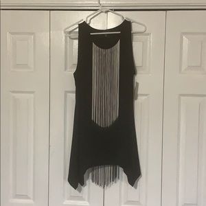 Tunic top with fringe.  NWT